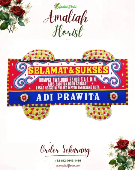 Papan Bunga Ucapan Selamat Modopuro